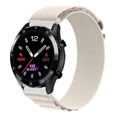 Imagem de Pulseira de Nylon com Presilha marca 123smart Compativel com Hitwear PSW02PM Marca 123Smart - Bege