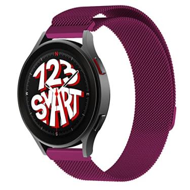 Imagem de Pulseira Milanese de Aço Marca 123Smart compatível com Galaxy Watch 4 Watch 5 Watch 6 Watch 7 40mm 42mm 43mm 44mm 45mm 46mm 47mm
