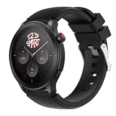 Imagem de Pulseira de Silicone para GTR4 GTR 4 A2166 / GTR3 A1971 / GTR 3 Pro A2040 / GTR 2 A1952 / GTR 2e A2023 / Stratos 2 / Stratos 3 Pulseira de Silicone para GTR4 GTR 4 A2166 / GTR3 A1971 / GTR 3 Pro A2040 / GTR 2 A1952 / GTR 2e A2023 / Stratos 2 / Stratos 3 / GT 2 46mm / GT 3 46mm / GT 3 PRO / Galaxy Wa