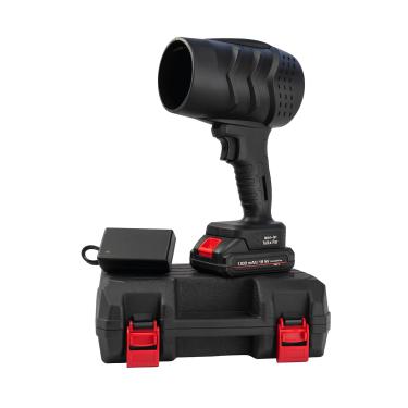 Imagem de Soprador de ar elétrico sem fio, 21 V, 1050 W, mini ventilador turbo a jato, bateria de lítio de 1,5 Ah, espanador de ar portátil