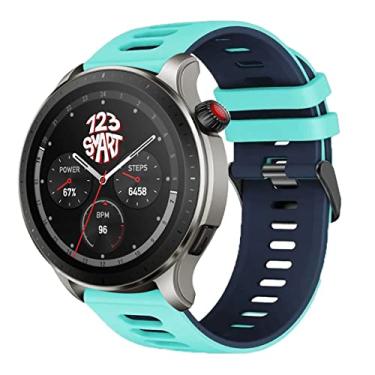 Imagem de Pulseira de Silicone Esportiva e Camuflada Marca 123Smart Compatível com GTR4 GTR 4 A2166 / GTR3 / GTR 3 Pro/GTR 2 / GTR 2e / Stratos 2 2s 3