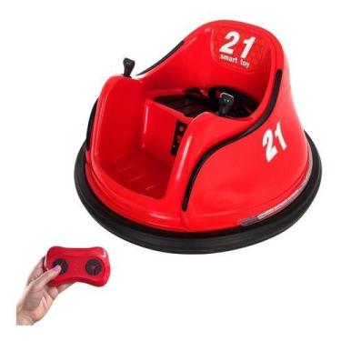 Imagem de Carrinho Bate-bate Elétrico 6v Vermelho Controle Remoto E Som 110v/220