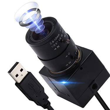 Imagem de ALPCAM Lente de zoom varifocal grande angular 4K Webcam Ultra HD 2160P 30fps Plug and Play Câmera de computador USB para Windows/Linux/Raspberry Pi/Mac