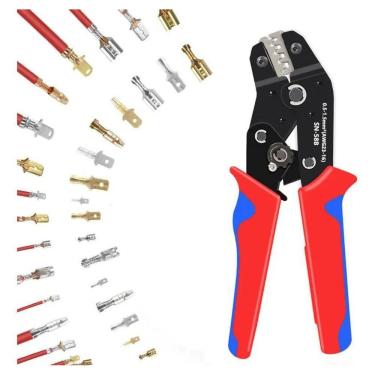 Imagem de 2X Alicate Crimpagem Para Cabo Terminais Ferramentas 0.25-1.