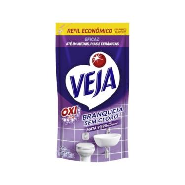 Imagem de Veja Limpador De Banheiro Antibac Lavanda 400Ml Refil Econômico Roxo