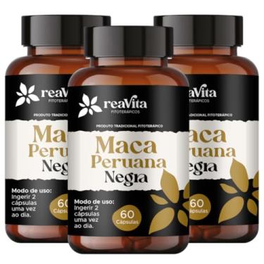 Imagem de Kit 3 Maca Peruana Negra Premium | Suplemento Alimentar Concentrado - Energia, Vitalidade e Performance Natural - 60 Cápsulas cada Pote