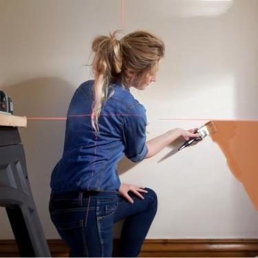 Imagem de Nível Laser Trena Integrada Obras Nivelador Precisão Profissional Com 