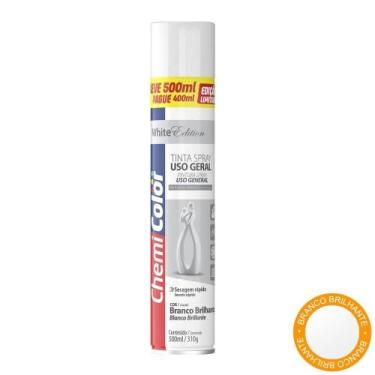 Imagem de Tinta spray chemicolor uso geral branco brilhante 500ml, Azul