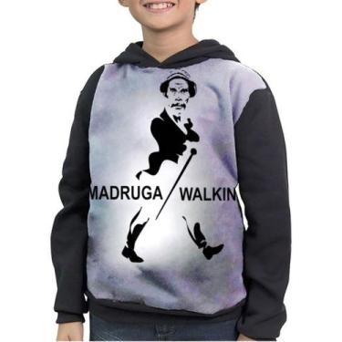 Imagem de Moletom Infantil Chaves Madruga Walking Keep Walking - smoke, Preto, 1