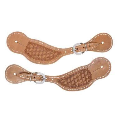 Imagem de Correia de Espora em Couro Natural com Óleo Balaio Bronc-Steel 29266