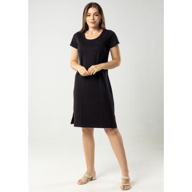 Imagem de Vestido Pau a Pique Manga Curta Básico Preto