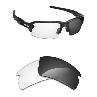 Imagem de Alphax Lentes de reposição Adapt Grey fotocromáticas não polarizadas para óculos de sol Oakley Flak 2.0 XXL OO9488