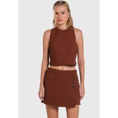 Imagem de Short Saia Circe Marrom Charth-Feminino