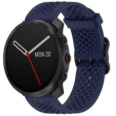 Imagem de Compatível com pulseiras Polar Vantage M3, Lamshaw de 22 mm, pulseira de silicone de 20 mm com fivela de metal compatível com smartwatch Polar Unite, Ignite, Ignite 2, Ignite 3, Pacer, Vantage V3