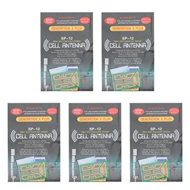 Imagem de Cocoarm 5 Unidades de Adesivos Intensificadores de Sinal para Celular, Antena Portátil Adesiva, Adesivos de Melhoria de Sinal Com Design Autoadesivo para Elevadores, Carros e Edifícios