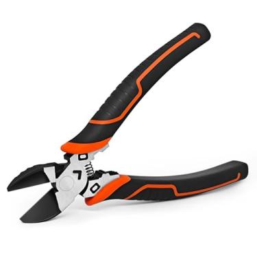 Imagem de RASKOO Cortadores de fio premium de 16,5 cm em CRV, cortador de fio ultra afiado resistente, cortadores laterais com aderência confortável, alicate de corte acionado por mola, cortadores digonais