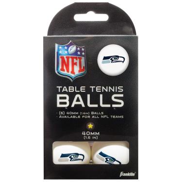Imagem de Franklin Sports Bolas de tênis de mesa Seattle Seahawks – Bolas de tênis de mesa do time NFL – logotipos e cores oficiais do time – Acessórios divertidos para sala de jogos NFL