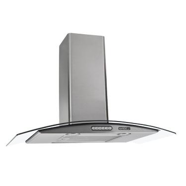 Imagem de Coifa De Parede 75cm Vidro Curvo Duto Slim Nardelli Inox 220V