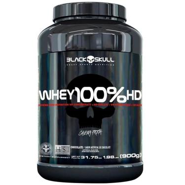 Imagem de Caveira Preta Whey 100% HD BlackSkull - 900g (WPC, WPI E WPH)-Unissex