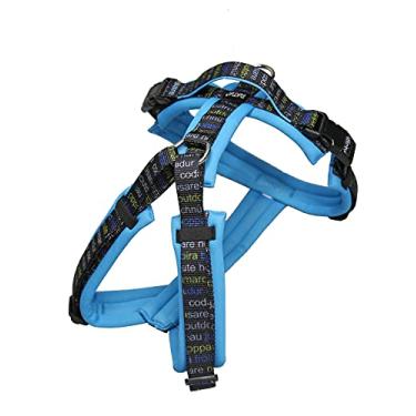 Imagem de Hakusan] Arnês para cães zero projetado por RATIA Design Studio, feito pelo Japão, confortável, ajustável, material de amortecimento, PP - Cachorro pequeno e médio, turquesa