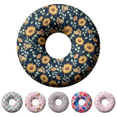 Imagem de Travesseiro de piercing de orelha para dormir de lado, travesseiros com furos para dor de ouvido, travesseiro de donut para adultos, CNH, alívio de dor de ouvido, almofada de pressão e orifício no