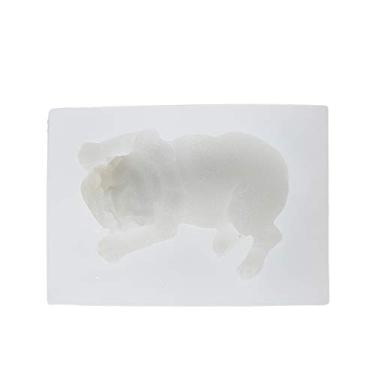 Imagem de Ferramentas de decoração bolo silicone cachorro Shar Pei 3D fofo para sabão artesanal chocolate e fondant caseiro Seguro forno micro-ondas lava-louças refrigerador Antiaderente fácil limpar