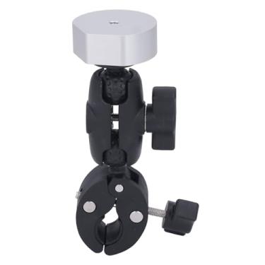 Imagem de Garosa Conjunto de Adaptadores de Suporte de Satélite para Mini, Montagem Ajustável Em Liga de Alumínio de 360°, Design Compacto e Leve para RVs, Motocicletas, Barcos, Postes (Adaptador prateado)