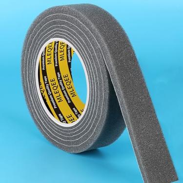 Imagem de MILEQEE Fita Adesiva De Espuma Baixa Densidade, Supermacia, Fácil Ajuste, Para Vedação Vãos Ar Janelas E Portas, Bloqueadora Correntes Redutora Som, 3,8 Cm X 1,9 M, Cinza