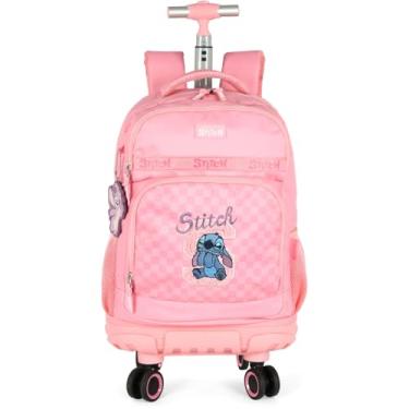 Imagem de Mochila com Rodinha, Luxcel, Stitch, Rosa, G, 360º