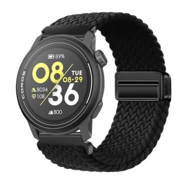 Imagem de LeyuBand Pulseiras magnéticas de nylon de 22 mm compatíveis com Coros PACE 3/APEX 2 PRO/APEX PRO/APEX de 46 mm para homens e mulheres