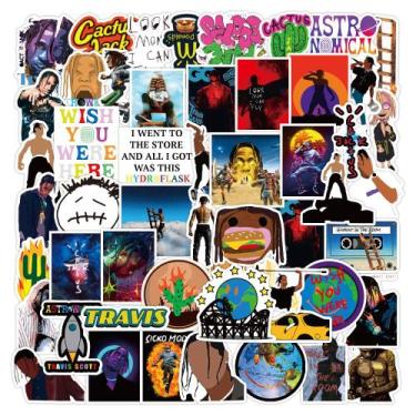 Imagem de Adesivos Anime de vinil impermeável Travis Scotts 50 unidades/lote - y