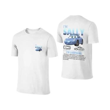 Imagem de Camiseta De Casal Lightning McQueen Sally De Verão Com Estampa Dupla F