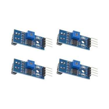 Imagem de 4 Peças TCRT5000 Sensor Reflexivo Infravermelho Módulo Interruptor Fot