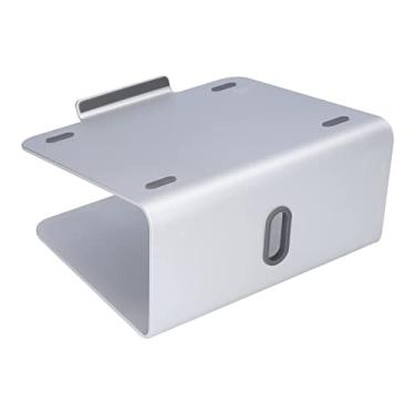 Imagem de Suporte para computador Suporte para laptop de alumínio ajustável ergonômico com design giratório de 360 ​​graus com almofadas antiderrapantes de silicone para laptops de 11 a 17