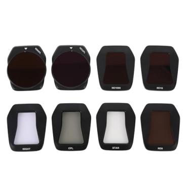 Imagem de KIMISS Conjunto de Filtros 8 Em 1 para Drone Air 3s, Vidro óptico Hd, Moldura de Alumínio, Encaixe Profissional, Cpl Nd Star Night Kit, Fotografia Aérea