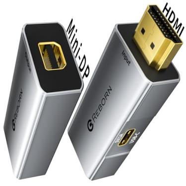 Imagem de Adaptador HDMI para Mini DisplayPort | 4K 60Hz, 1080p 120Hz apenas unidirecional, HDMI (fonte) 2.0 macho para Mini DP (tela) conversor fêmea para laptop, AMD, NVIDIA, PS5, Xbox e mais - 1 pacote