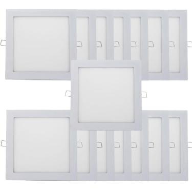Imagem de Kit 15 Plafon Painel Led Luminária Downlight 18w Embutir