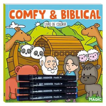 Imagem de Colorir Comfy And Biblical - Com 4 Canetinhas