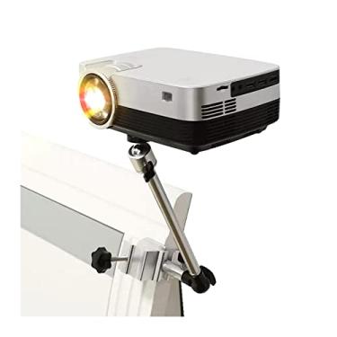 Imagem de uhyOHF Projetor extensível, suporte de cabeceira sem perfuração, suporte de mesa universal portátil, miniprojetor, ajuste universal, sem perfuração, suporte de parede (