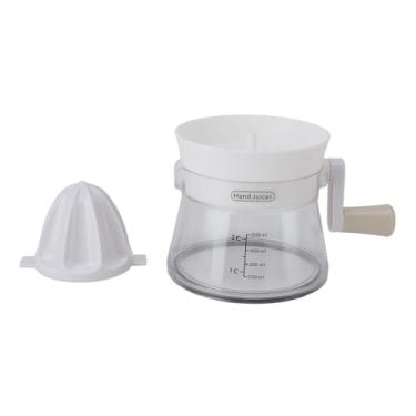 Imagem de Zerodis Espremedor Manual de Frutas Cítricas, Espremedor Portátil Portátil de Laranja e Limão, Extrator de Frutas Compacto para Uso Doméstico (Branco)