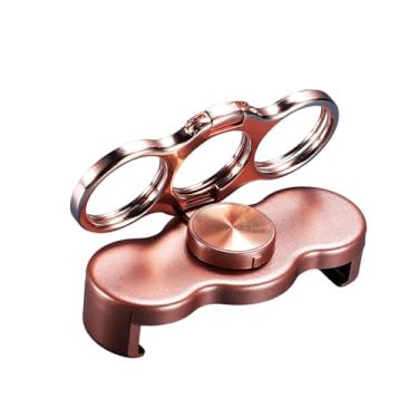 Imagem de Generic Suporte de anel para celular, dobrável, acessório para smartphone, suporte de mesa compacto para academia, escritório e casa, anel de dedo, Rosa Dourada