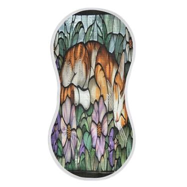 Imagem de xigua Conjunto de 1 panos para arrotar musselina para gatos dormindo, panos super macios e absorventes, roupas de arroto de algodão, presente de chá para recém-nascidos, bebês meninas e meninos