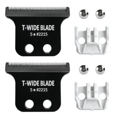 Imagem de Lâmina de substituição profissional T-Blade para Wahl 5 Star Detailer Li Trimmer (modelos 8081/8171) - Lâmina de aço inoxidável ajustável Zero-Gap (Preto-2)