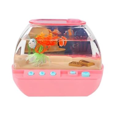 Imagem de Esquirla Brinquedo de aquário infantil educativo, divertido, leve e, com simulação de história criativa, ideal para crianças pequenas, meninas e, Rosa
