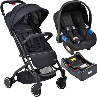 Imagem de Carrinho de Bebe Burigotto Zap com Bebe Conforto e Base Black