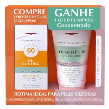 Imagem de Kit Promocional Protetor Solar Oil Control FPS60 50g + Gel de Limpeza Oil Control 75g