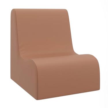 Imagem de Children's Factory Cadeira de contorno pequena, cadeiras infantis mistas e combinadas, sofás, otomanos e cubos de canto, cheia de espuma e resistente à água, assento flexível para sala de aula