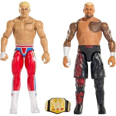 Imagem de Mattel WWE Main Event Showdown Action Figures 2-Pack with Accessory, Series #24 Cody Rhodes vs Solo Sikoa Collectible Set, 6-inch