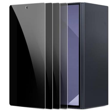 Imagem de DIACUBE Pacote com 4 protetores de tela de privacidade compatíveis com Samsung Galaxy Z TriFold [somente tela frontal] Película híbrida de PET revestida de vidro 9H ultrafina [anti-espião de 27°