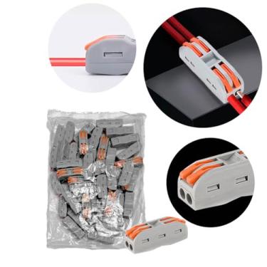 Imagem de Conector Emenda de Fios. Pratico, Inline, 2 Vias [50 Unidades]